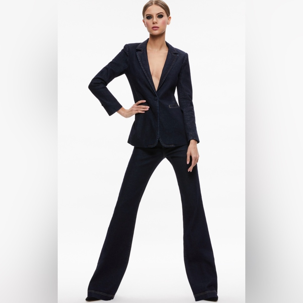 Alice + Olivia Olivia Mid Rise Jean